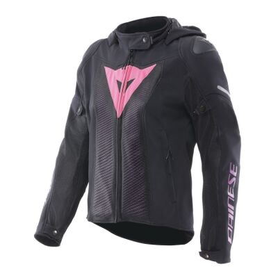 Dainese SUPER SPRINT AIR TEX dámská letní textilní bunda černá/růžová vel.44